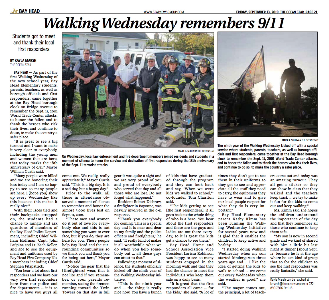 Walking Wednesday Honoring Heroes